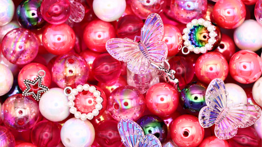【N28】Pink Moon - High Quality Beads