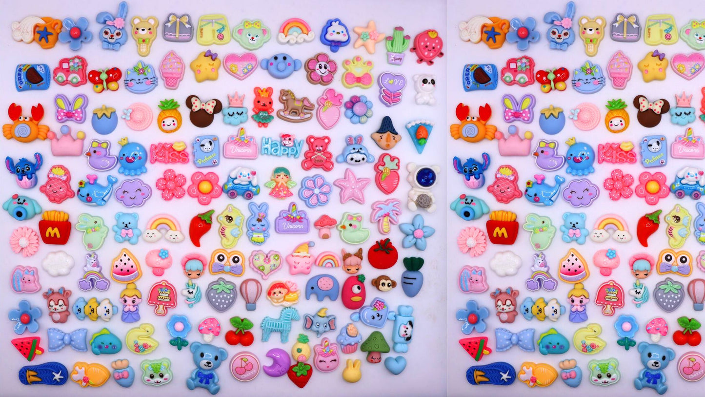 【N41】Adventure Park - Resin Cabochons, mixed shapes