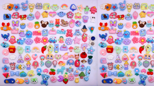 【N41】Adventure Park - Resin Cabochons, mixed shapes