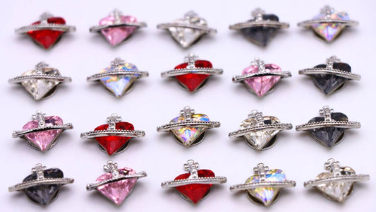 【N116】Nail Art Charm with Metal & K9, Nail Art Accessories for DIY or Art Decoration