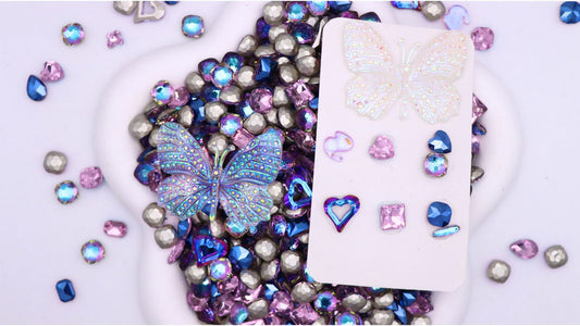 【N100】Butterfly Memory - Luxury Nail Diamond (S.S)