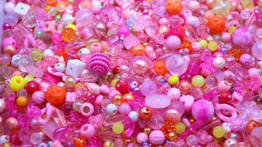 【N24】Candy Crush - mixed beads for jewellery making